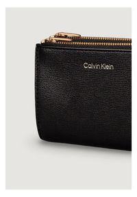 Calvin Klein Portfel Foil Logo Dbl Zip Cardcase LV04F1135G Czarny. Kolor: czarny. Materiał: skóra #2