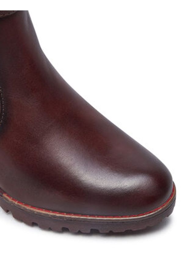 Pikolinos Botki W7M-8806 Bordowy. Kolor: czerwony. Materiał: skóra