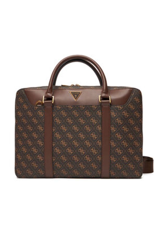 Guess Torba na laptopa Vezzola Smart HMEVZL P3138 Brązowy. Kolor: brązowy. Materiał: skóra