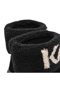 Karl Lagerfeld - KARL LAGERFELD Śniegowce KL44552 Czarny. Kolor: czarny. Materiał: zamsz, skóra #7