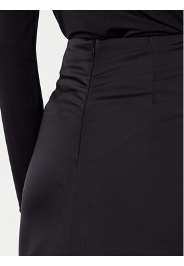 Eleh Spódnica mini ESS250182 Czarny Regular Fit. Kolor: czarny. Materiał: syntetyk