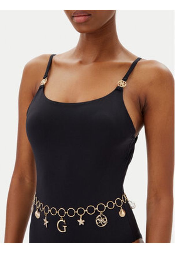 Guess Strój kąpielowy E5GJ26 KC692 Czarny. Kolor: czarny. Materiał: syntetyk
