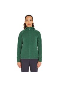 Bluza z kapturem damska Rab Nexus Hoody z kapturem. Typ kołnierza: kaptur. Kolor: zielony