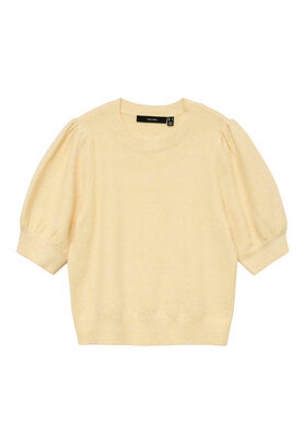 Vero Moda Sweter Doffy 10278313 Żółty Regular Fit. Kolor: żółty. Materiał: syntetyk