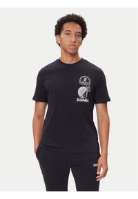 Napapijri T-Shirt S-Funes Ss NP0A88UA Czarny Regular Fit. Kolor: czarny. Materiał: bawełna