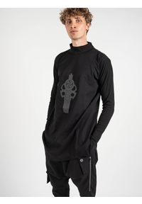 La Haine Inside Us Bluza "Wannact-Unisex" | A2208 | WANNACT | Kobieta | Czarny. Kolor: czarny. Materiał: wiskoza, elastan, nylon. Długość: długie. Wzór: nadruk, aplikacja #5