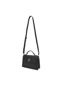 TOMMY HILFIGER - Tommy Hilfiger Torebka Th Eternity Mini Satchel AW0AW17176 Czarny. Kolor: czarny. Materiał: skórzane #6