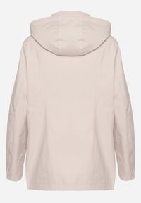 Born2be - Jasnobeżowa Kurtka Typu Wiatrówka z Odpinanym Kapturem Ndivoria. Okazja: na co dzień, na spacer. Kolor: beżowy. Materiał: jeans. Styl: casual, sportowy #6