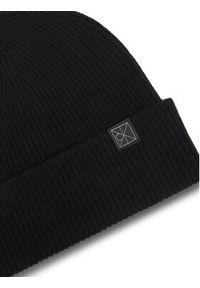 Calvin Klein Czapka Emblem LV04D8013G Czarny. Kolor: czarny. Materiał: kaszmir, materiał
