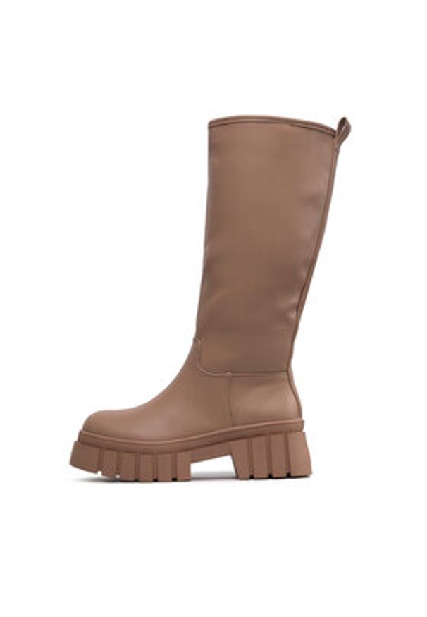 DeeZee Kozaki ZAL90099Y-3 Brązowy. Kolor: brązowy. Materiał: skóra