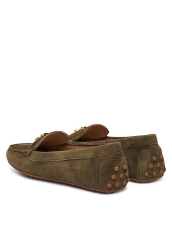 Lauren Ralph Lauren - LAUREN RALPH LAUREN Mokasyny Barnsbury 802821629036 Zielony. Kolor: zielony. Materiał: zamsz, skóra
