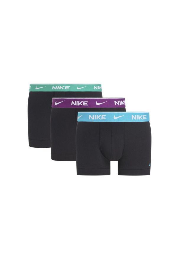 Bokserki męskie Nike Everyday Cotton Stretch Trunk. Kolor: czarny