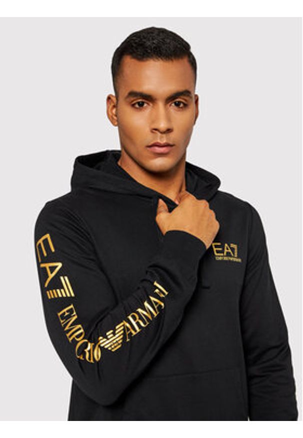 EA7 Emporio Armani Bluza 7M000569 AF13512 MC004 Czarny Regular Fit. Kolor: czarny. Materiał: bawełna