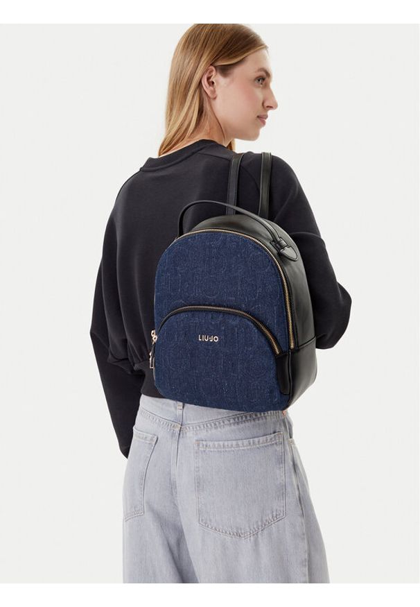 Liu Jo Plecak AF5157 D0001 Granatowy. Kolor: niebieski. Materiał: skóra