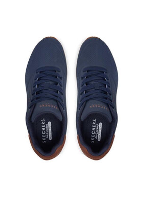 skechers - Skechers Sneakersy Uno - Suited On Air 183004 Granatowy. Kolor: niebieski. Materiał: skóra