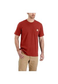 Koszulka sportowa męska T-shirt Carhartt Heavyweight Pocket K87. Kolor: czerwony