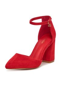 DeeZee Czółenka DF-82616-85-35621 Czerwony. Kolor: czerwony. Materiał: materiał #4