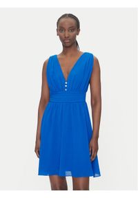 Morgan Sukienka koktajlowa 251-RIA Niebieski Regular Fit. Kolor: niebieski. Materiał: syntetyk. Styl: wizytowy #1