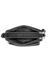 Ochnik - Czarna skórzana torebka na ramię. Kolor: czarny. Materiał: skórzane. Rodzaj torebki: na ramię #5