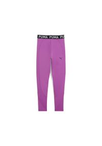 Puma - Młodzieżowe legginsy treningowe PUMA STRONG PUMA Pure Magenta Purple. Stan: podwyższony. Kolor: fioletowy. Styl: młodzieżowy. Sport: fitness