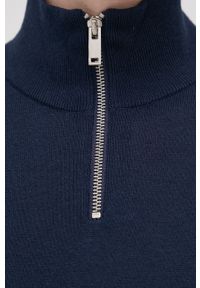 PRODUKT by Jack & Jones - Produkt by Jack & Jones Sweter męski kolor granatowy. Okazja: na co dzień. Kolor: niebieski. Materiał: dzianina. Długość rękawa: długi rękaw. Długość: krótkie. Styl: casual #6