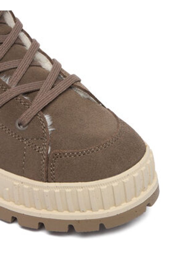 Palladium Trapery Pallashock Zip Warm 74353-281-M Szary. Kolor: szary. Materiał: zamsz, skóra