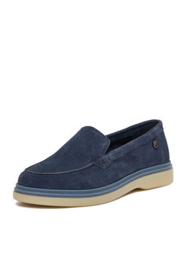 Beverly Hills Polo Club Mokasyny EO-WI34-PIKAS-01 Granatowy. Kolor: niebieski. Materiał: skóra, zamsz