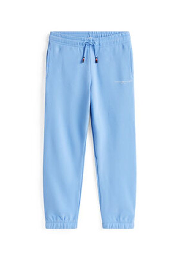 TOMMY HILFIGER - Tommy Hilfiger Spodnie dresowe KS0KS00596 Błękitny Regular Fit. Kolor: niebieski. Materiał: bawełna