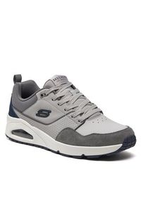 skechers - Skechers Sneakersy Uno-Retro One 183020/GRY Szary. Kolor: szary. Materiał: skóra