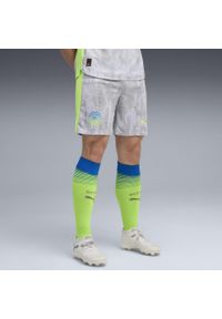 Puma - Męskie szorty Manchester City 25/26 PUMA Cool Weather Pro Green Blue. Kolor: zielony, niebieski, wielokolorowy. Materiał: tkanina. Długość: krótkie. Sezon: lato. Sport: piłka nożna