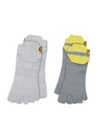 Vibram Fivefingers Zestaw 2 par niskich skarpet unisex Athletic No Show S21N24P Szary. Kolor: szary. Materiał: materiał #1