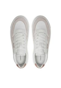 Calvin Klein Sneakersy Cupsole Lace Up W/Ml Mix M HW0HW02114 Biały. Kolor: biały. Materiał: skóra