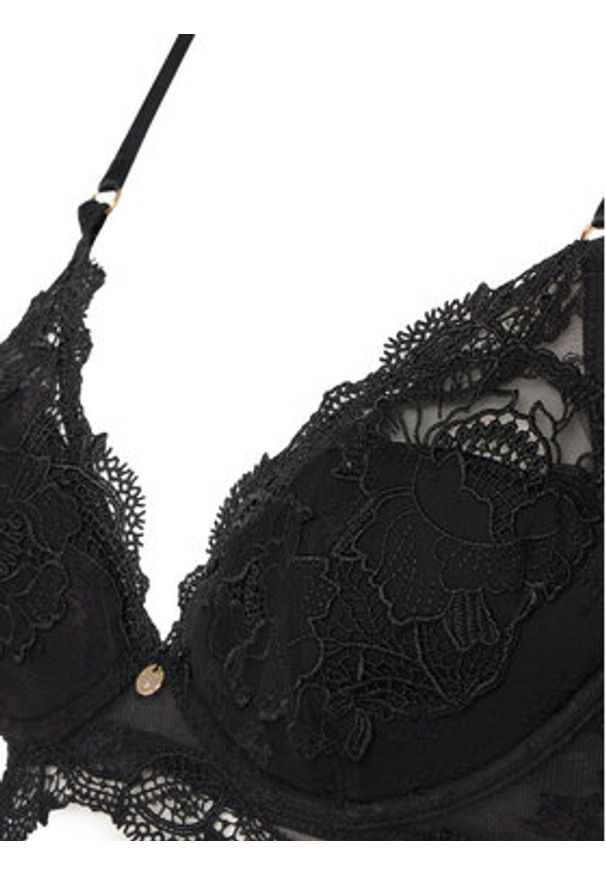 Guess Biustonosz z fiszbiną O5YC03 KCVX0 Czarny. Kolor: czarny. Materiał: syntetyk