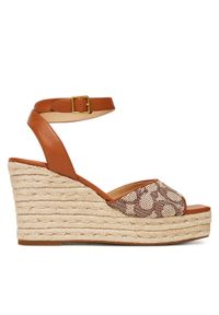 Coach Espadryle CAS80 Brązowy. Kolor: brązowy. Materiał: materiał