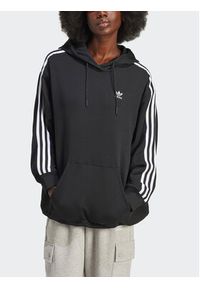 Adidas - adidas Bluza adicolor 3-Stripes IU2418 Czarny Oversize. Kolor: czarny. Materiał: bawełna #7
