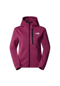 Bluza damska The North Face Mountain Athletics 0A893UA6I1 - fioletowa. Okazja: na co dzień. Kolor: fioletowy. Materiał: polar, poliester. Wzór: aplikacja. Styl: klasyczny, casual