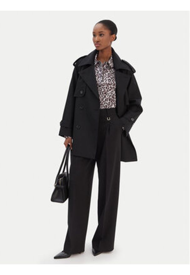 JOOP! Trencz Carrie 30101902 Czarny Regular Fit. Kolor: czarny. Materiał: syntetyk
