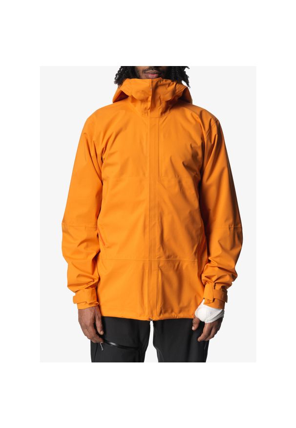 Kurtka przeciwdeszczowa męska Houdini BFF Jacket. Kolor: pomarańczowy. Sport: turystyka piesza