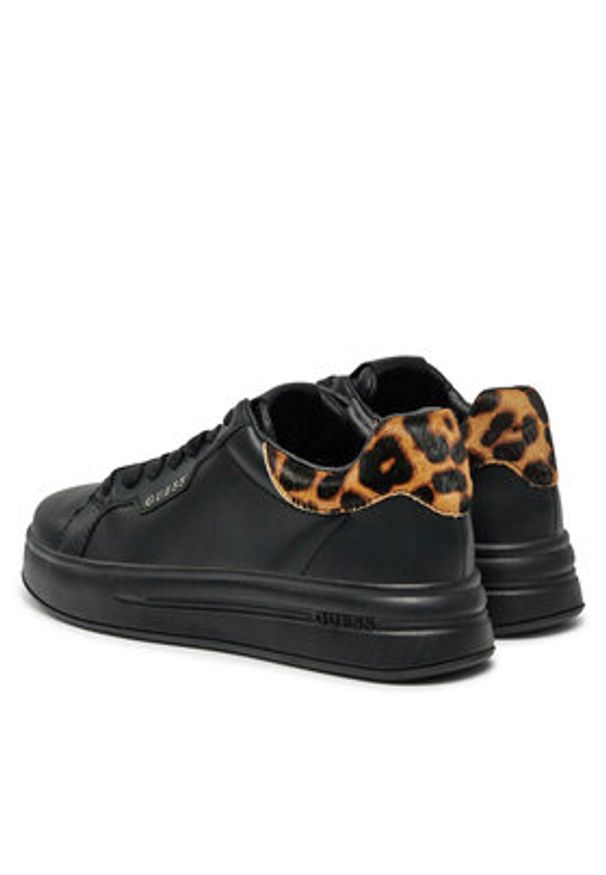 Guess Sneakersy FLPWIN LEP12 Czarny. Kolor: czarny. Materiał: skóra