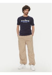 Kappa T-Shirt 351U8KW 193 Granatowy Regular Fit. Kolor: niebieski. Materiał: bawełna #5