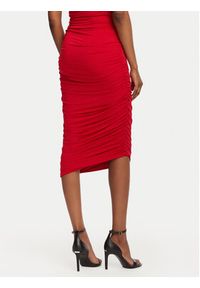 ACCESS FASHION Spódnica ołówkowa 63-6001-326 Czerwony Slim Fit. Kolor: czerwony. Materiał: syntetyk #3