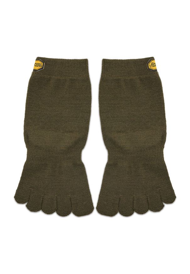 Vibram Fivefingers Skarpety długie Blend Crew S18C01 Zielony. Kolor: zielony. Materiał: materiał