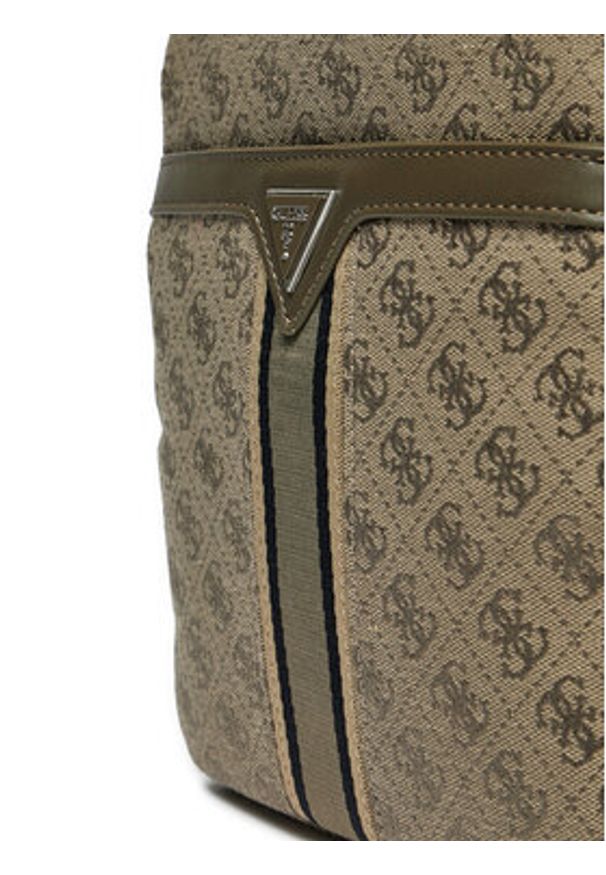 Guess Saszetka HMMIST P5123 Khaki. Kolor: brązowy. Materiał: skóra