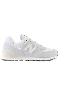 Buty New Balance WL574AG2 - fioletowe. Zapięcie: sznurówki. Kolor: fioletowy. Materiał: syntetyk, zamsz, materiał, guma, skóra. Szerokość cholewki: normalna. Model: New Balance 574