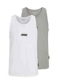 Jack & Jones - Jack&Jones Komplet 2 tank topów Sago 12284750 Szary Regular Fit. Kolor: szary. Materiał: bawełna