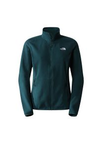 Bluza The North Face 100 Glacier Full-Zip 0A5IHOD7V1 - zielona. Kolor: zielony. Materiał: dzianina, poliester, polar. Styl: klasyczny. Sport: narciarstwo #1