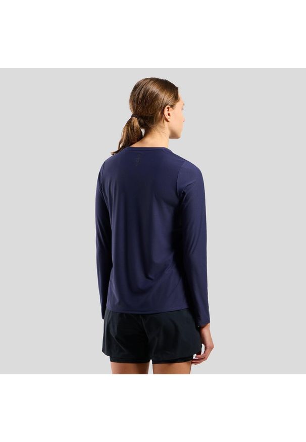 Koszulka z długim rękawem damska Odlo ZEROWEIGHT CHILL-TEC T-shirt crew neck. Kolor: niebieski. Długość rękawa: długi rękaw. Długość: długie. Sport: bieganie