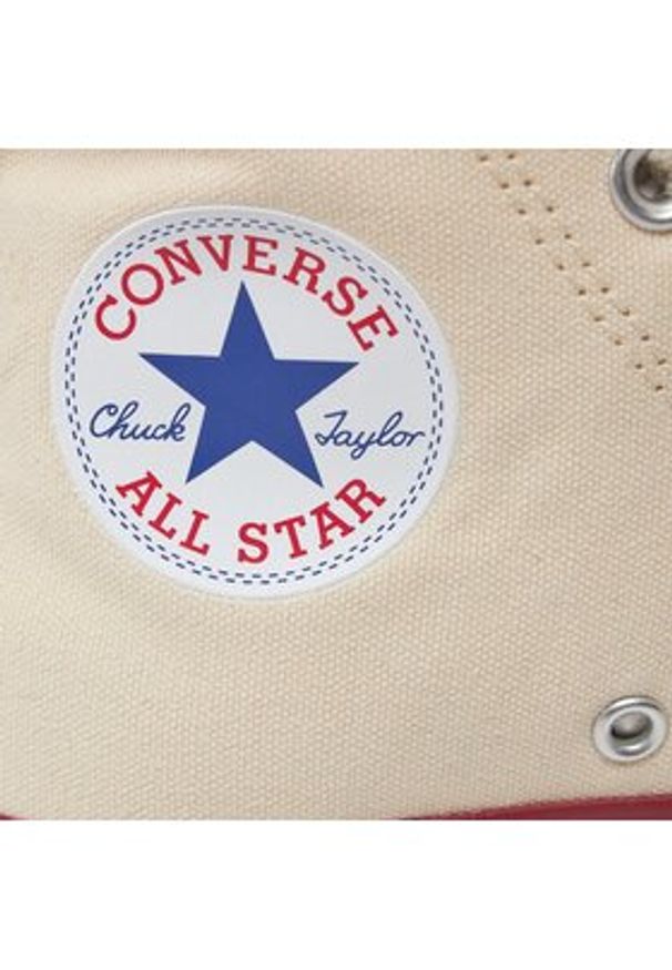 Converse Trampki Chuck Taylor All Star Hi 159484C Beżowy. Kolor: beżowy. Materiał: materiał