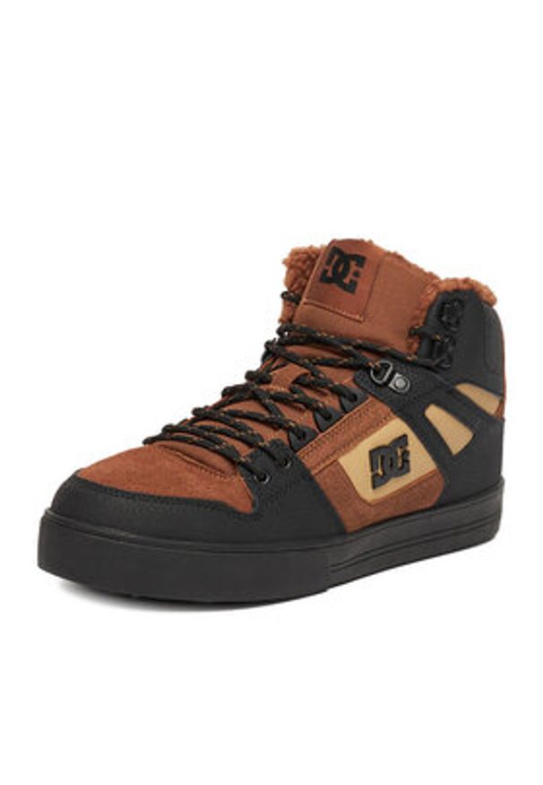 DC Shoes Sneakersy CEO-V5-10118 Brązowy. Kolor: brązowy. Materiał: skóra