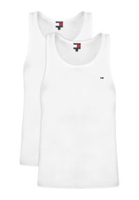 Tommy Jeans Komplet tank topów DM0DM20769 Biały Slim Fit. Kolor: biały. Materiał: bawełna #1